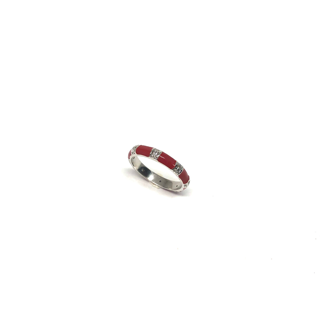 Thin Enamel Rings,Colorful Enamel Ring,Red Stackable Enamel Ring,Topaz Jewelry