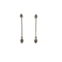 Load image into Gallery viewer, Silver Shoulder Duster Earrings - Topaz Jewelry
