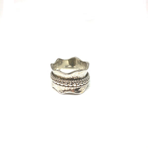 Sterling Silver Spinner Ring,Silver Meditation Ring,Everyday Meditation Ring,Topaz Jewelry
