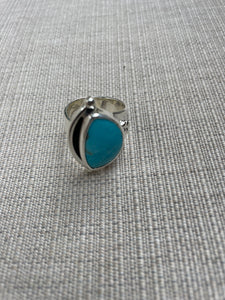 Sterling Silver Turquoise Ring,Gemstone Ring,Handmade Turquoise Ring,Topaz Jewelry