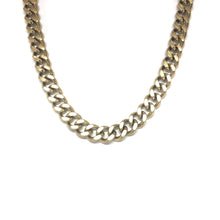 Load image into Gallery viewer, Gold Stainless Steel Cuban Choker Necklace, Wrap Gold Cuban Chain Bracelet, Topaz Jewelry
