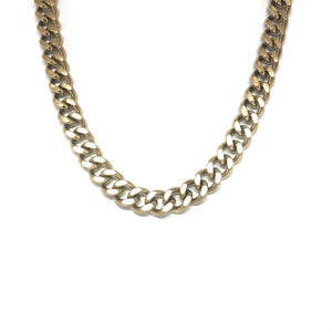 Gold Stainless Steel Cuban Choker Necklace, Wrap Gold Cuban Chain Bracelet, Topaz Jewelry