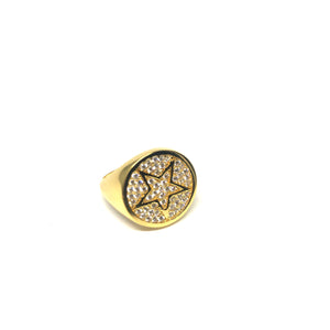 Star Pinky Ring - Topaz Custom Jewelry