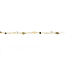 Load image into Gallery viewer, Dainty Solid Gold Bracelet,10K Gold Charm Bracelet,Topaz Jewelry
