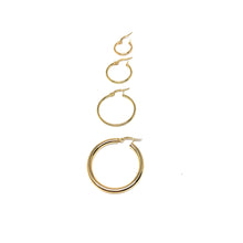 Load image into Gallery viewer, 10K Yellow Gold Hoops Earring,Everyday Hoop Earrings  - Topaz Jewelry
