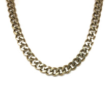 Load image into Gallery viewer, Gold Stainless Steel Cuban Choker Necklace, Wrap Gold Cuban Chain Bracelet, Topaz Jewelry
