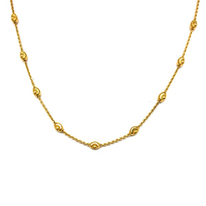 Textured Beads Necklace - Topaz Custom Jewelry