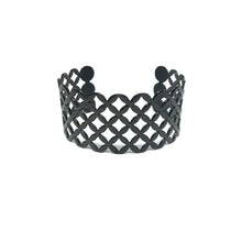Load image into Gallery viewer, Black Filigree Cuff - Topaz Custom Jewelry
