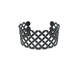 Black Filigree Cuff - Topaz Custom Jewelry