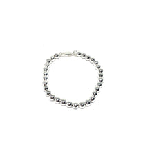 Load image into Gallery viewer, Sterling Silver Tiffany Style Bracelet,Silver Balls Bracelet,Silver Bracelet,Topaz Jewelry
