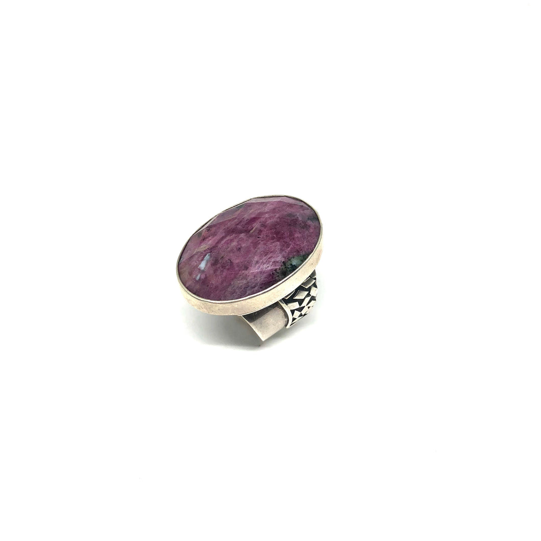 Statement Gemstone Silver Ring,Tourmaline Gemstone Oval Ring - Topaz Jewelry