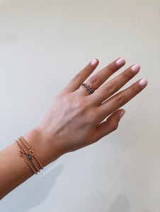 Adjustable Rose Gold  Star Bracelet - Topaz Jewelry