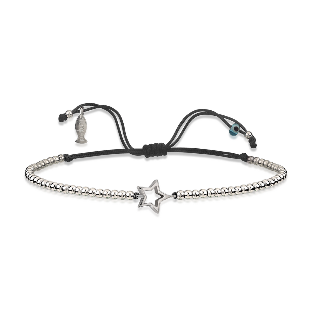 Silver Adjustable Star Bracelet - Topaz Jewelry