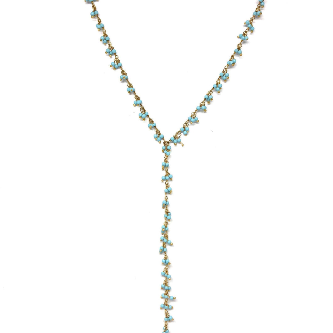 Cluster Y Lariat - Topaz Custom Jewelry